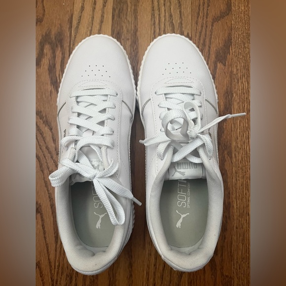 Size 9 Puma White Sneakers - Picture 5 of 10